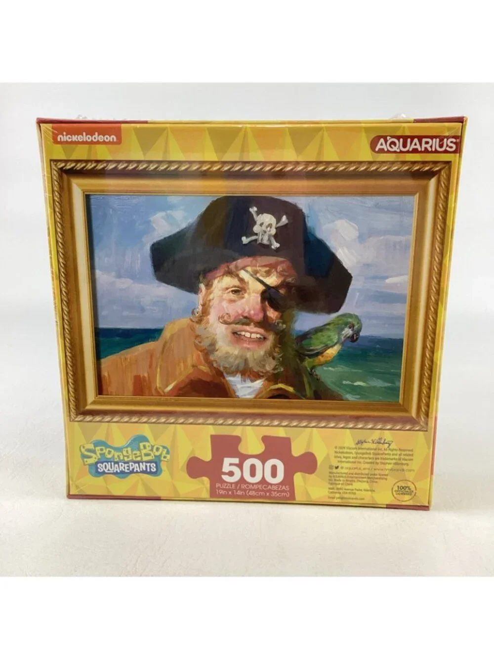SpongeBob SquarePants Painty the Pirate 500 Piece Jigsaw Puzzle Aquarius Sealed